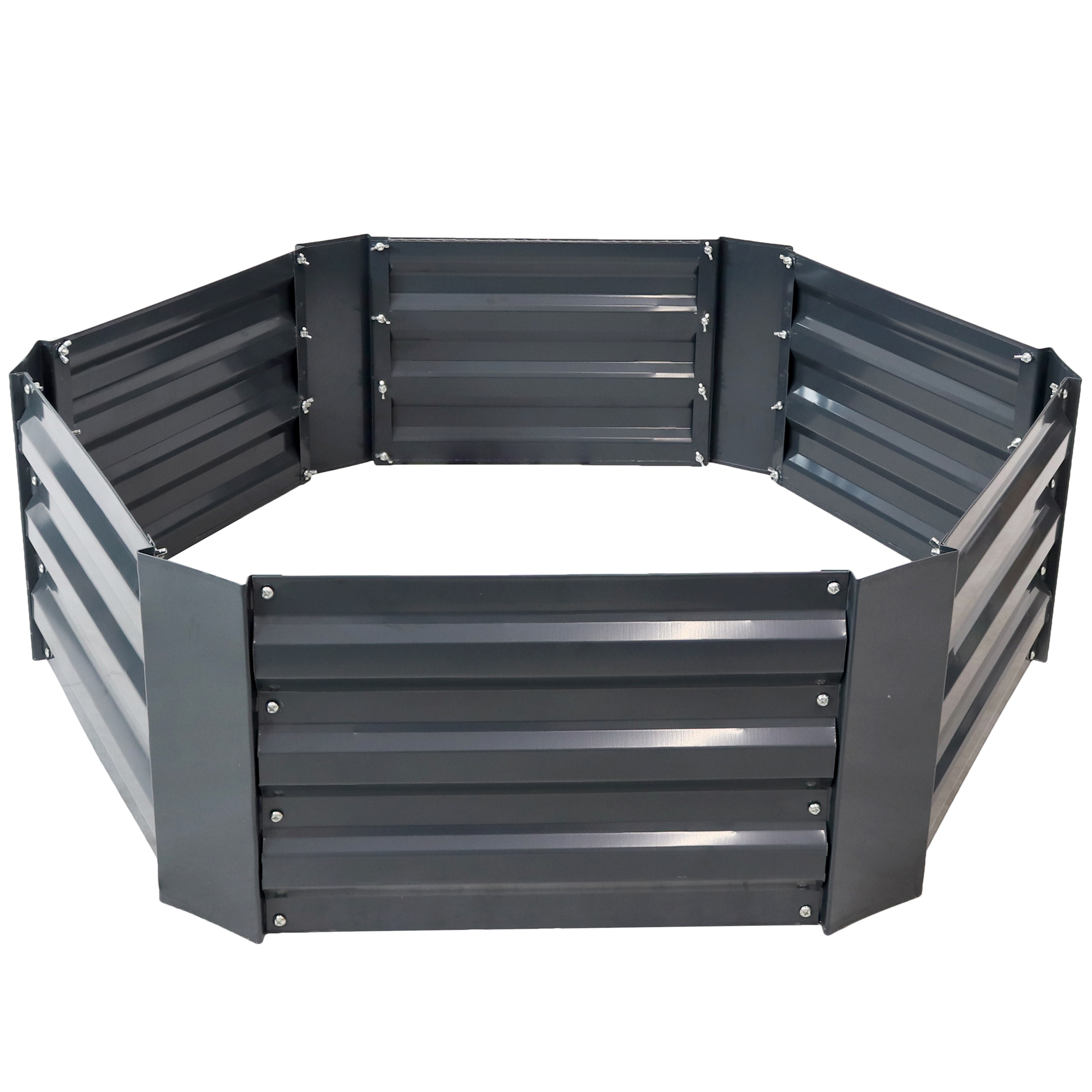 Sunnydaze Decor, Hexagon Raised Garden Bed, Material Steel, Model# HB-543